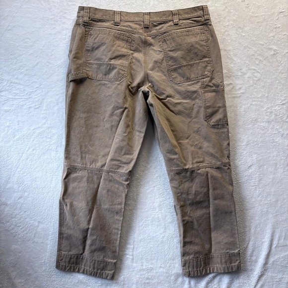 LL Bean Katahdin Iron Works Nor'easter Utility Canvas Pants Men 42 x32 Carpenter - Picture 12 of 14